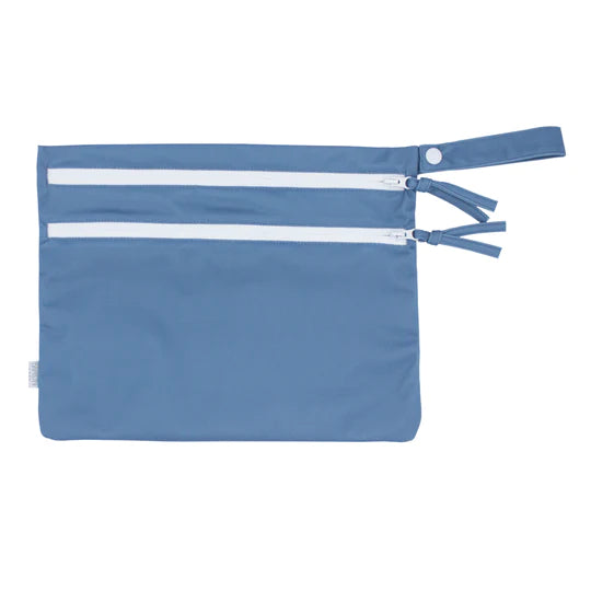 Bapron- Solid Dusty Blue Minimalist - Waterproof Wet Bag