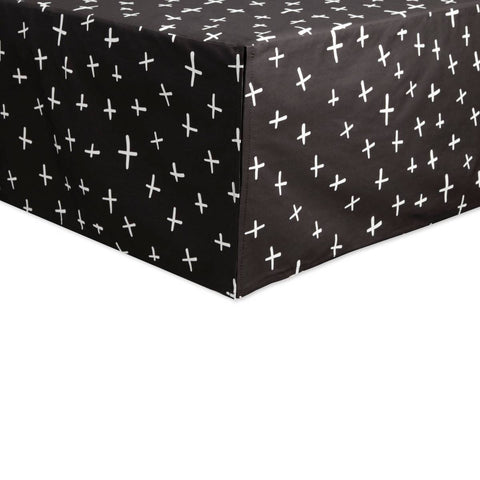 Babyletto Tuxedo Swiss Cross Crib Skirt Crib Kids