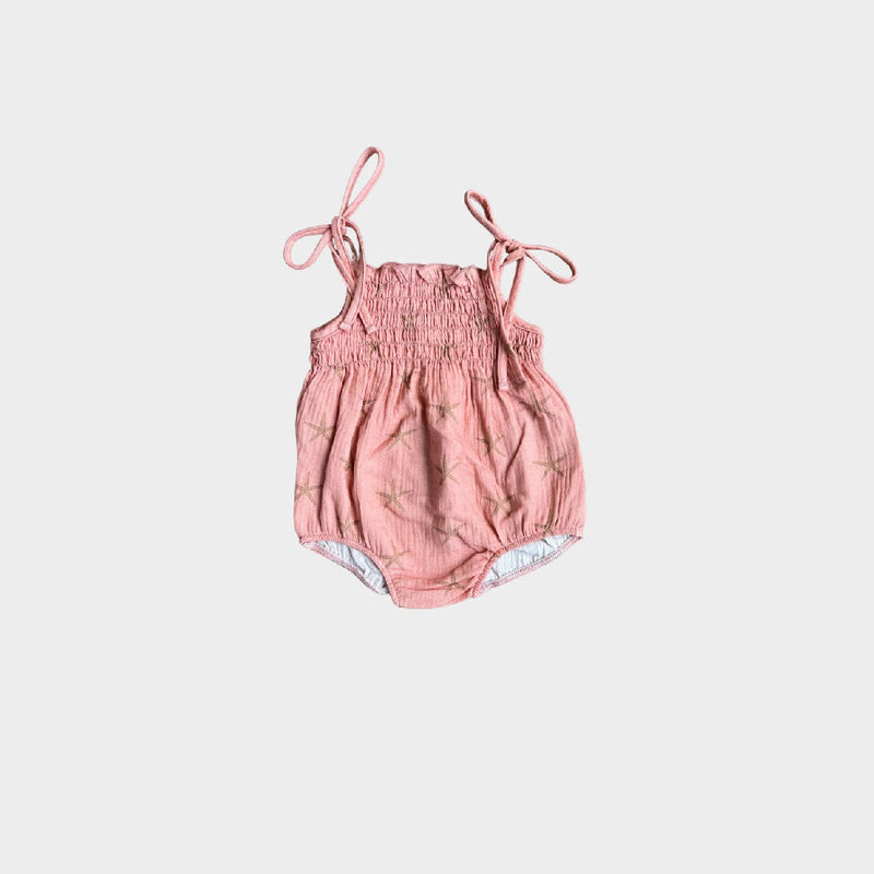 Baby Sprouts Tie-Smocked Bodysuit | Starfish