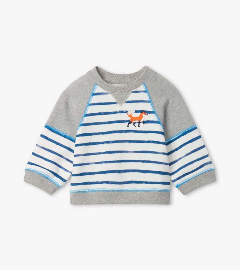 Hatley- Fox Stripes Baby Pullover