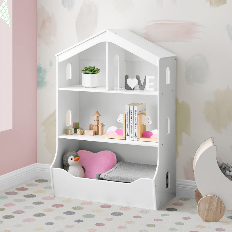 Delta Children Playhouse Bookcase with Toy Storage