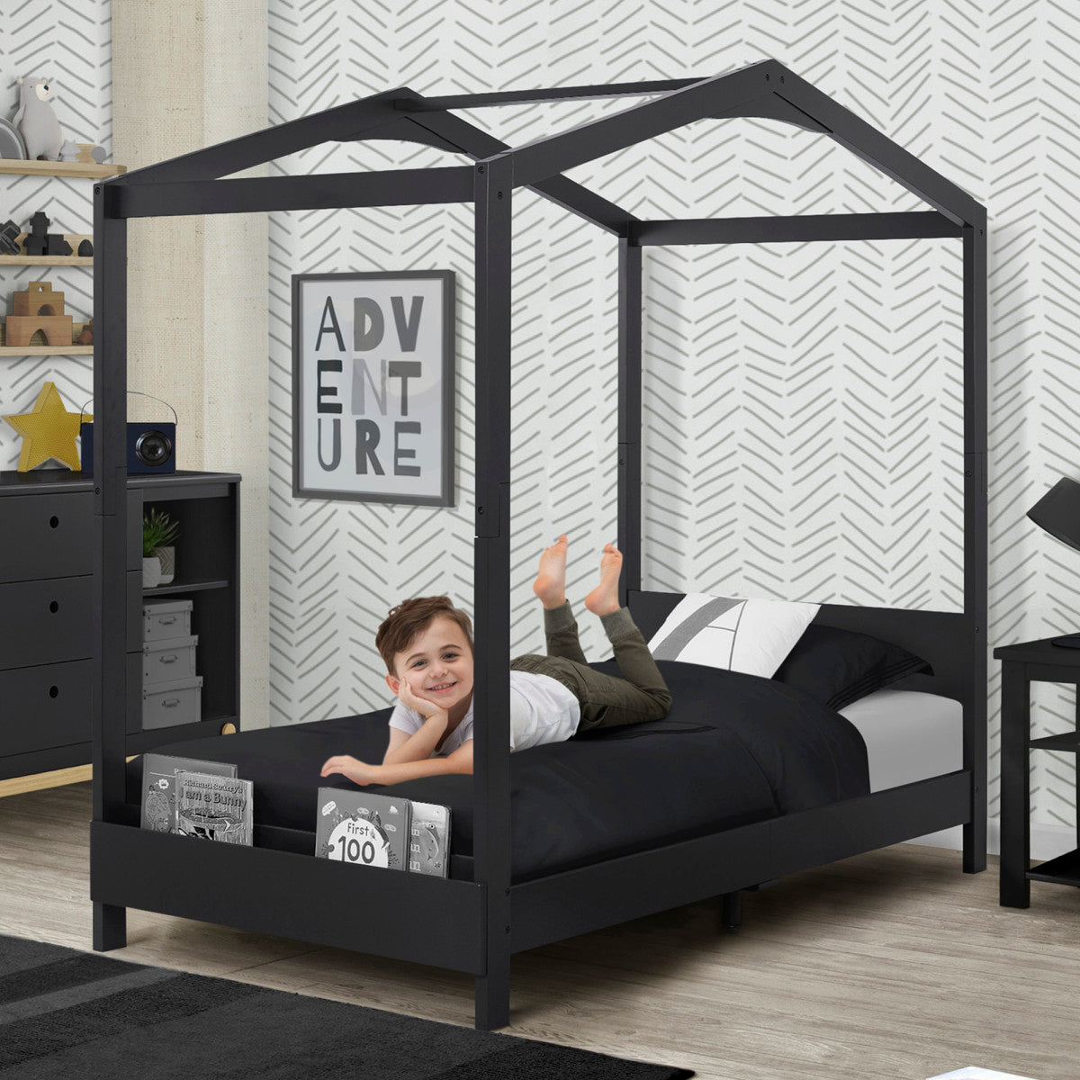 Delta Children Poppy House Twin Bed