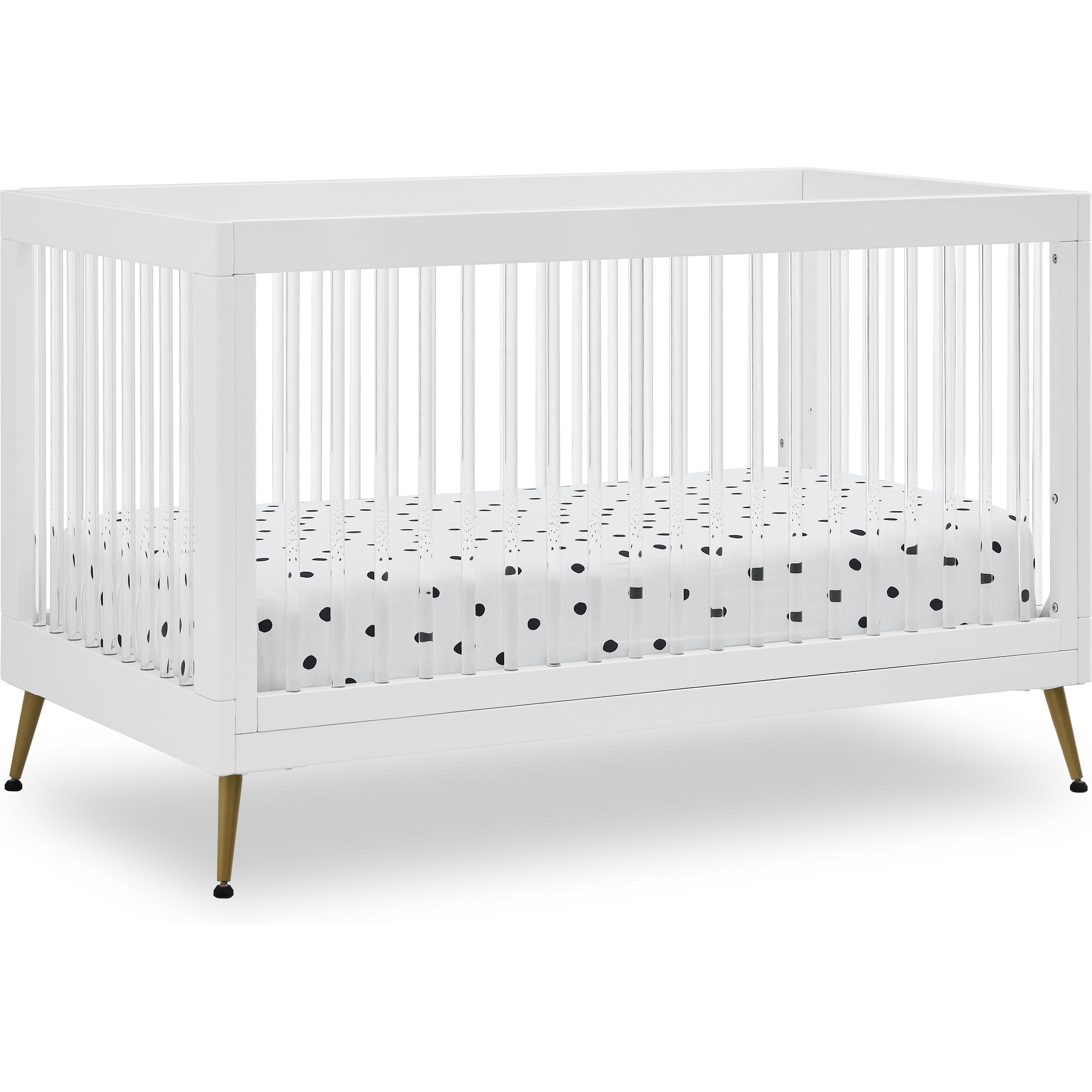 delta children jordan 4-in-1 convertible crib Delta Children Sloane 4-in-1 Acrylic Convertible Crib + Conversion Rai – Crib & Kids