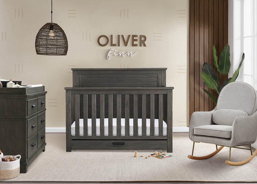 Delta Children Caden 6 in 1 Convertible Crib with Trundle Drawer Crib Kids