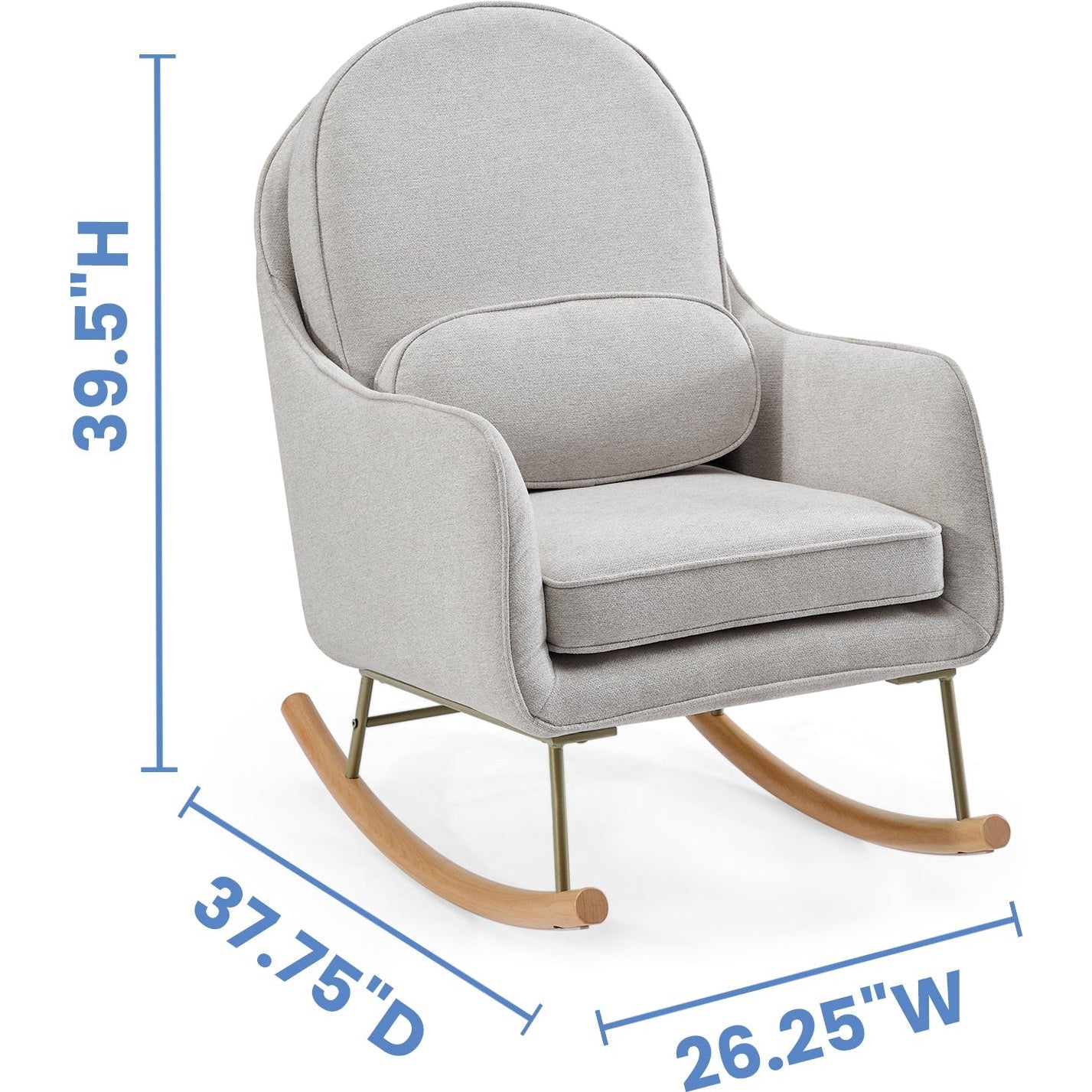 Delta Children Ella Rocker with LiveSmart Evolve Fabric Crib Kids