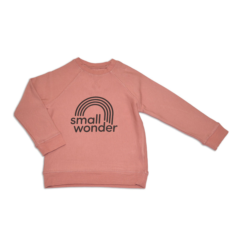 Silkberry Baby Bamboo Fleece Sweatshirt (Ash Rose/Small Wonder)