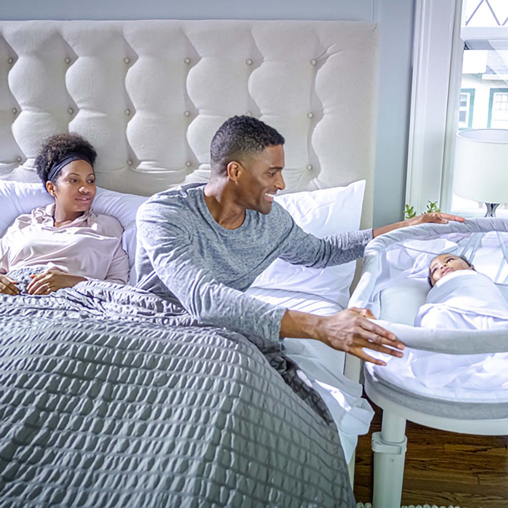 Halo Bassinest Luxe Gray Tweed – Crib & Kids