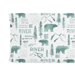 Sugar + Maple Changing Pad Cover - Woodland Green