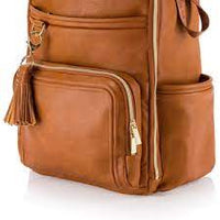 Boss Plus™ Large Diaper Bag Backpack Cognac