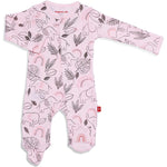 Magnetic Me Ellie Go Lucky Pink Organic Cotton Footie