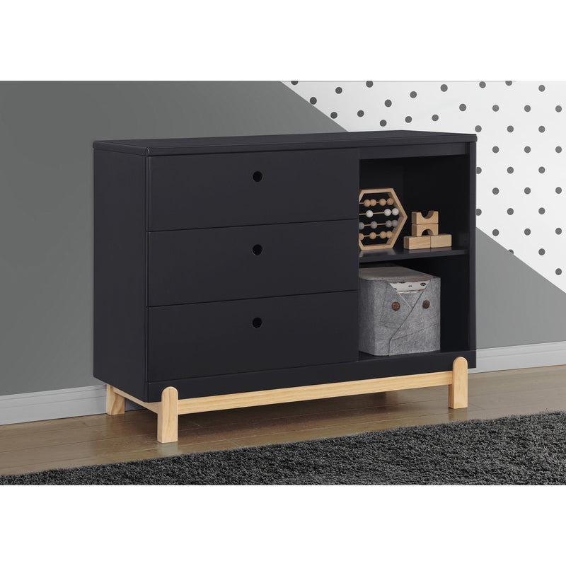 Delta Children Poppy 3-Drawer Dresser with Cubbies RTA