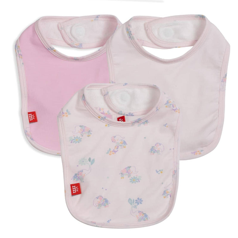 Magnetic Me Forget Me Not Modal Magnetic Stay Dry Infant Bib 3-Pack