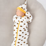 Magnetic Me Gus Organic Cotton Magnetic Cozy Sleeper Gown + Hat Set