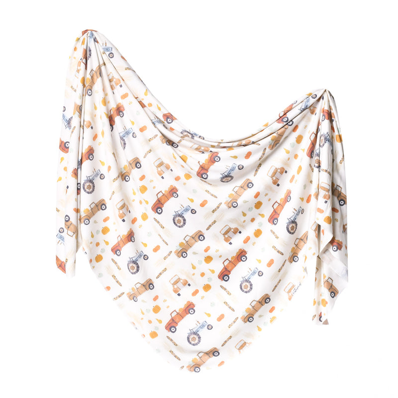 Copper Pearl Knit Swaddle Blanket | Hayride