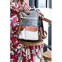 Boss Plus™ Large Diaper Bag Backpack Coffee and Cream
