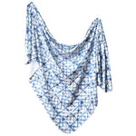 Copper Pearl Knit Swaddle Blanket | Indigo