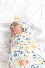 Copper Pearl Knit Swaddle Blanket | Isabella