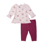 Magnetic Me Li'l Red Modal Magnetic Roll Around Long Sleeve Top + Pant Set