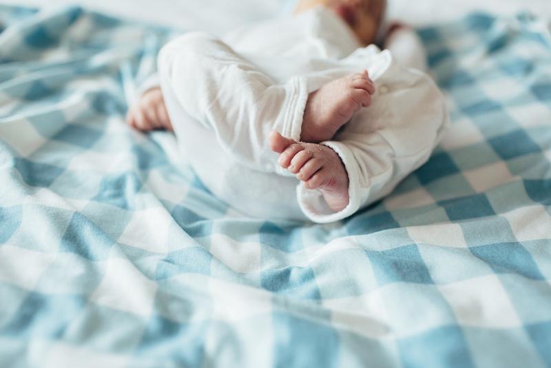 Copper Pearl Knit Swaddle Blanket | Lincoln