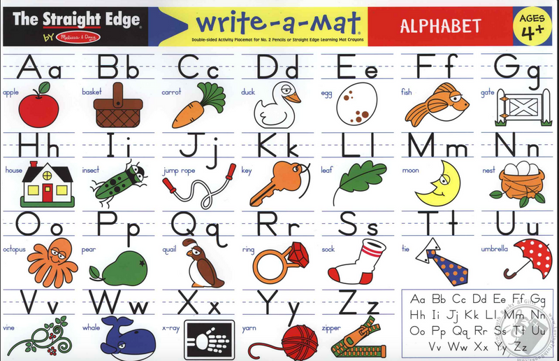 Melissa & Doug Alphabet Write-A-Mat