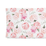 Sugar + Maple Changing Pad Cover - Peach Peony Blooms