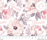 Sugar + Maple Small Stretchy Blanket - Wallpaper Floral