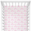 Sugar + Maple Crib Sheet - Rainbow Pink