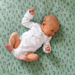 Copper Pearl Premium  Knit Fitted Crib Sheet | Poe