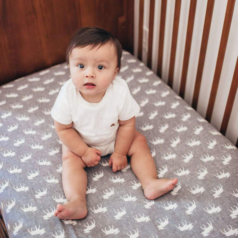 Copper Pearl Premium  Knit Fitted Crib Sheet | Scout