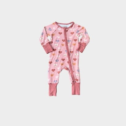 Baby Sprouts Footless Romper | Girl's Hearts