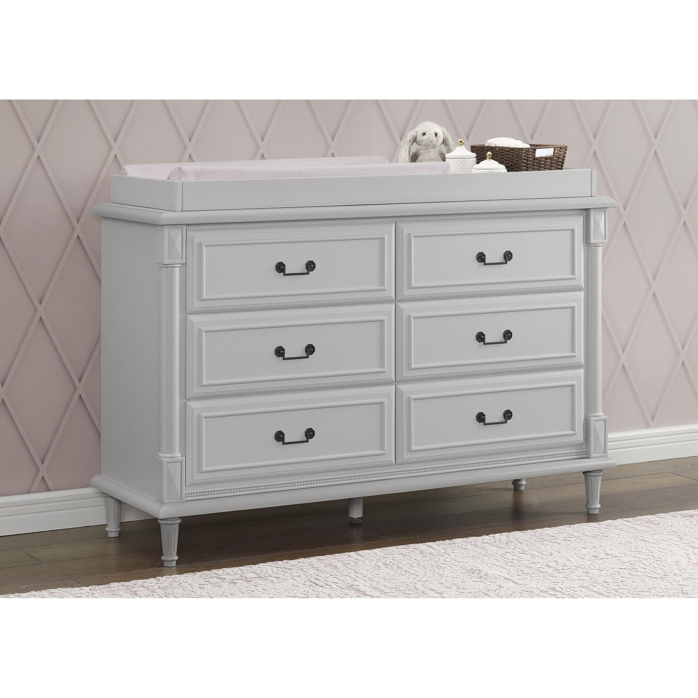 Delta Children Juliette 6-Drawer Dresser with Changing Top – Crib