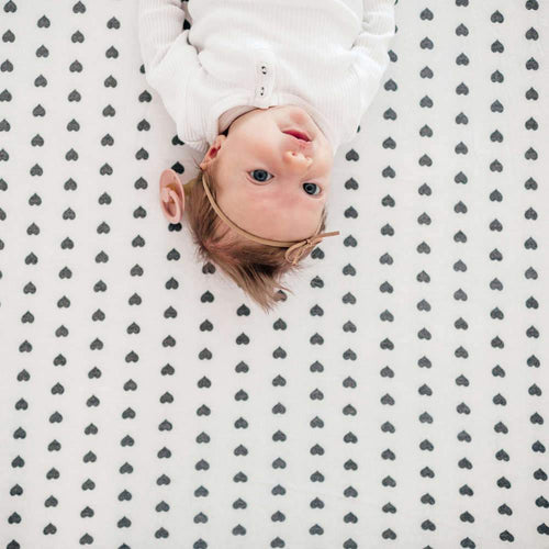 Copper Pearl Premium  Knit Fitted Crib Sheet | Smitten