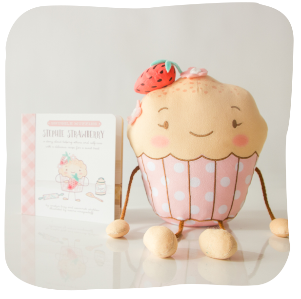 Snuggle Muffins Stephie Strawberry Book & Snuggler Set