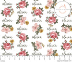 Sugar + Maple Small Stretchy Blanket - Retro Rose
