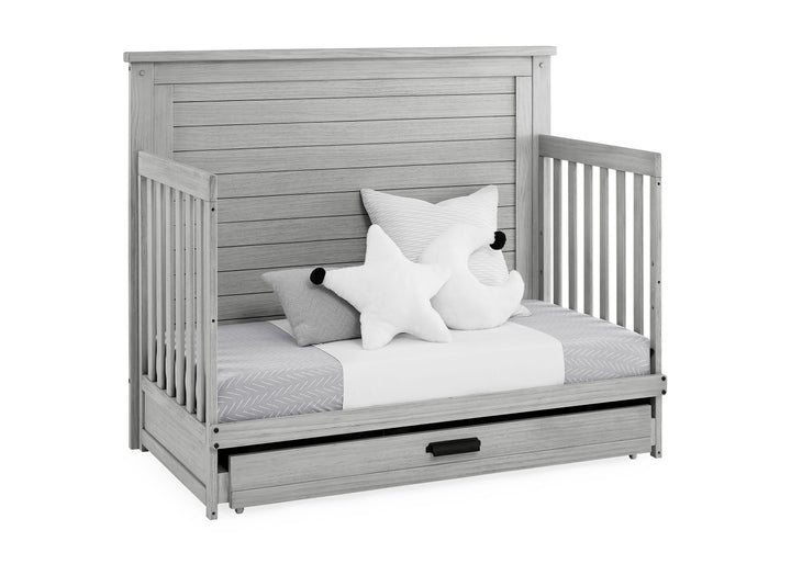 Delta Children- Caden 6-in-1 Convertible Crib with Trundle Drawer – Crib & Kids