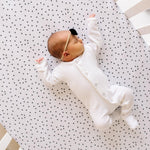 Copper Pearl Premium Knit Fitted Crib Sheet | Willow